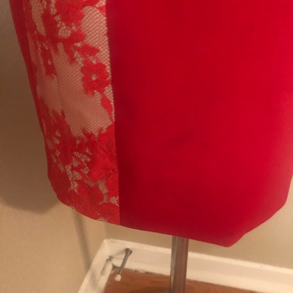 MASON Red Lace Dress - Picture 6 of 7